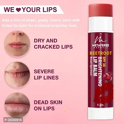 Natural Skin Care SPF 30 Lip Balm Enriched with Beetroot and Vitamin E-thumb4