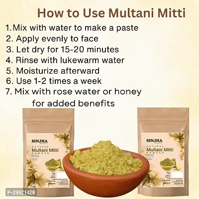 Multani Mitti Powder 200G Pack Of -1 Face And Skin Glow And Natural-thumb3