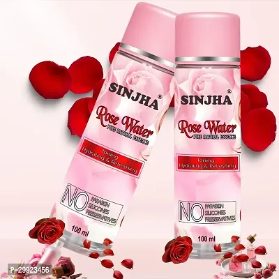 Rose Water Toner For All Skin Types Men And Women -100 ML Pk Of -2-thumb0