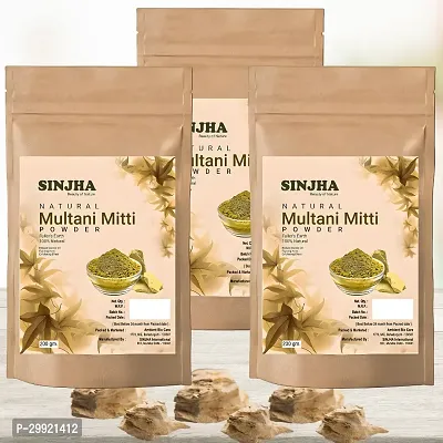 Face Pack Multani Mitti Powder 200G Pack Of 3