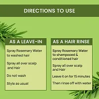 Organic Rosemary Water Mist Spray Toner For Hair Growth 100ML-thumb3