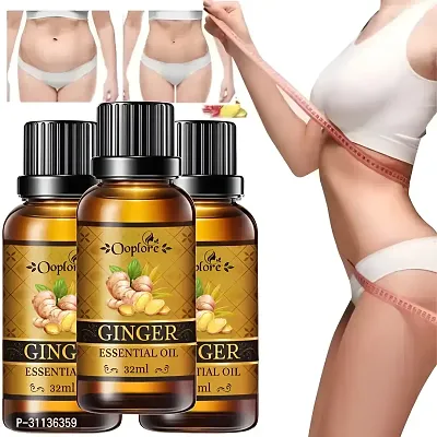 OOPLORE Ayurvedic Ginger fat burner fat loss oil for men women 32ml (Pack Of-3)-thumb0