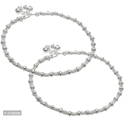 Shimmering Silver Alloy  Anklet For Women-thumb0