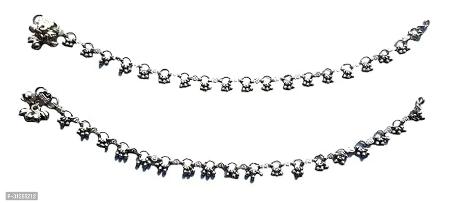 Shimmering Silver Alloy  Anklet For Women