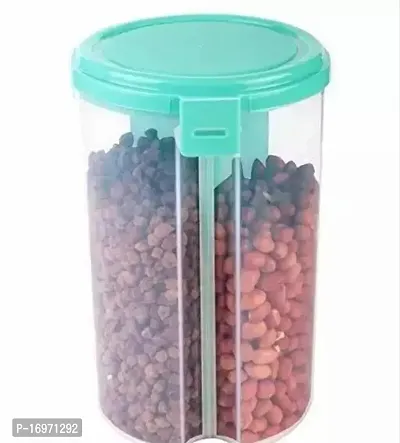 3 In 1 Transparent Sealed Cans Kitchen Sealed Jars Plastic Storage Bottles Storage Box For Food Cereals Grain Sealed Container