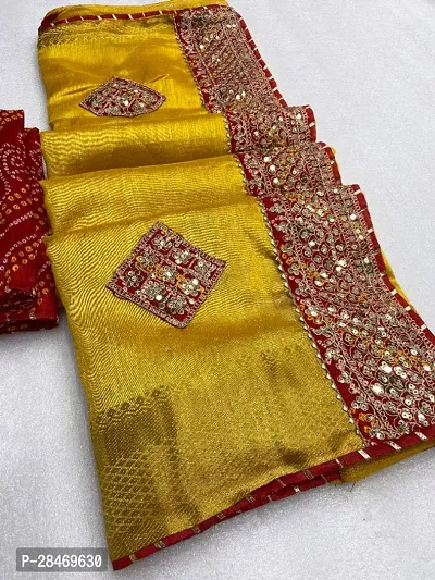 Beautiful Cotton Saree With Blouse Piece For Women-thumb0