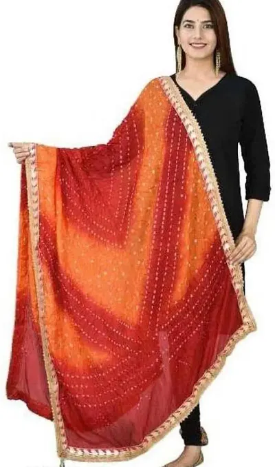 Stylish Art Silk Self Pattern Dupatta for Women