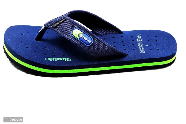 STEP IN Extra Soft Slipper Ortho Care Orthopaedic Comfort Dr.Slipper, Flip-Flop and House Slipper for Men's BLU-thumb3