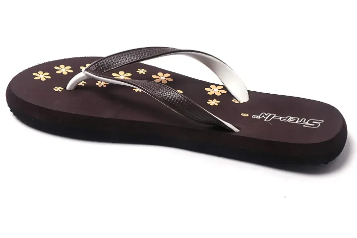 Step In Women's Flip-Flops and Home Slipper ( Brown )