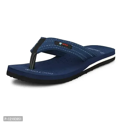 ADDOXY Men's Doctor Extra Soft Ortho Care Comfort Open-back Flip Flop Slippers - Orthopaedic Footwear for Daily Use (Blue, 10 UK)