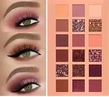 INDIANA HUDA Nude Eyeshadow Palette 18 Color Makeup Palette Highlighters Eye Make Up High Pigmented Professional Mattes and Shimmers-thumb3
