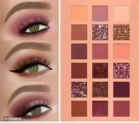 INDIANA HUDA Nude Eyeshadow Palette 18 Color Makeup Palette Highlighters Eye Make Up High Pigmented Professional Mattes and Shimmers-thumb4