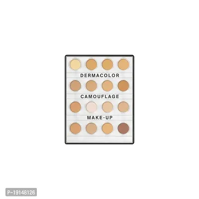 Crynn Supra Color Foundation Concealer Cream Palette 12 Colors for Women  Girls, Natural Finish(Medium Coverage Kit)-thumb3