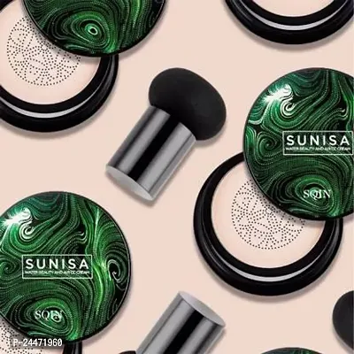 Sunisa Imported Original Sunisa Foundation Cream Waterproof And Sweatproof Foundation, Natural Finish, 20g-thumb2