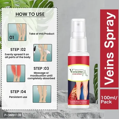 Varicose Veins Spray  Instant Leg Relief For Leg Care (Pack Of 1) 100ML