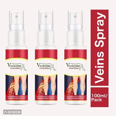 Vericose  Vein Leg Pain Relief Leg Care Spray 100Gm Each(Pack of 3)