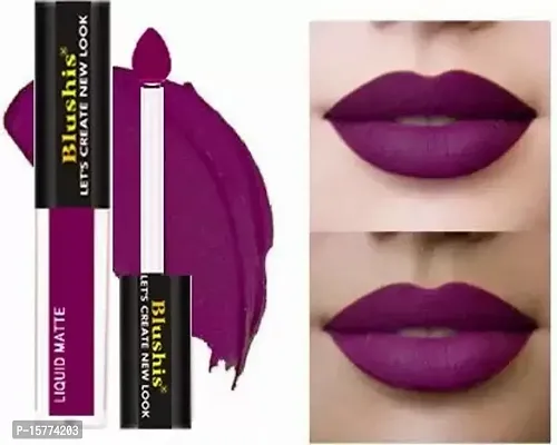 Blushis Kiss Of Love Liquid Melt Mini Lipstick Purple Pout (Purple Pout, 4 ML) Set Of 1