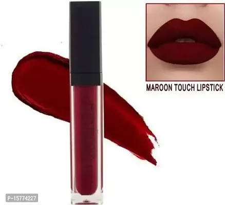 Blushis Non Transfer Waterproof Professionally Long-lasting Liquid Lipstick (Maroon Touch, 8 ML) Set Of 1-thumb0