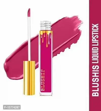 Blushis High Definition Smudge Proof Matte Waterproof Liquid Lipstick (Magenta, 6 ML) Set Of 1