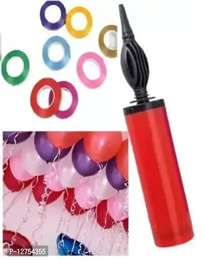 Balloon Decorating Tool Kits Balloon Pump with 8 Pcs Curling Ribbon for Balloon  Inflatable Party Accessory Balloon ( Pack of 9) Multicolored (8 Ribbon 1 Hand Pump)