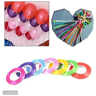 Balloon Decorating Tool Kits Balloon Pump with 8 Pcs Curling Ribbon for Balloon  Inflatable Party Accessory Balloon ( Pack of 9) Multicolored (8 Ribbon 1 Hand Pump)-thumb4