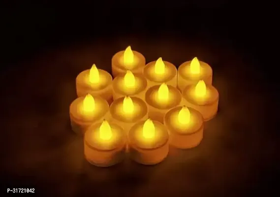 Udhwani Trading Company Tea Lights Candles Smokeless Tea Light Candles with 4 Hour Extended Burn Time Small Votive Mini Tealight Candles for Halloween Christmas Weddings Camping Garden Red Pack of 12-thumb0