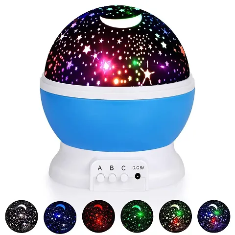 HENTJ? Star Master Projector with USB Wire Colorful Romantic LED Star Master Sky Night Projector Bed Light Lamp
