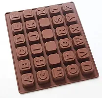 HENTJ? Silicone Chocolate Mould Alphabet Chocolates Candy Mold ABCD Ice Cube Tray-thumb4