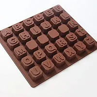 HENTJ? Silicone Chocolate Mould Alphabet Chocolates Candy Mold ABCD Ice Cube Tray-thumb1