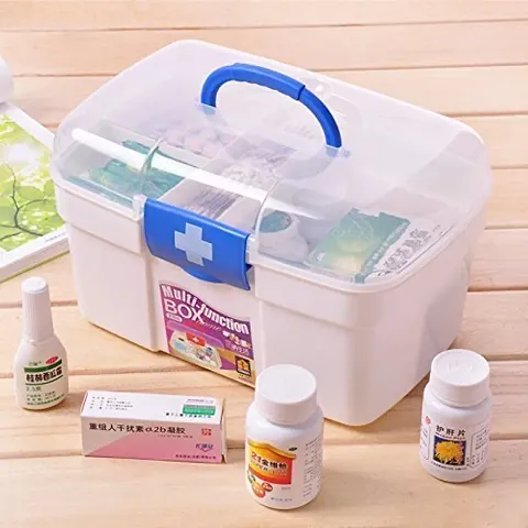 HENTJ? Medicine Box | Multi Purpose Regular Rectangular Medicine Box | First AID KIT Medical Box KIT | First AID Box