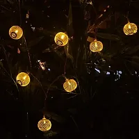 Golden Metal Lantern String Lights For Indoor Outdoor Decoration Diwali Light For Home Decoration (3.5 Meter , 10 Led  Light) Pack Of 1-thumb1