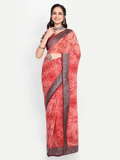 Hot Selling Georgette Saree with Blouse piece 