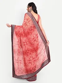 Beautiful Multicoloured Georgette Printed Saree with Blouse Piece For women-thumb3