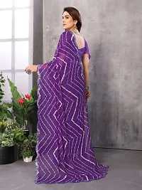 Beautiful Multicoloured Georgette Printed Saree with Blouse Piece For women-thumb2