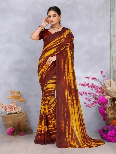 Classic Georgette Saree with Blouse piece