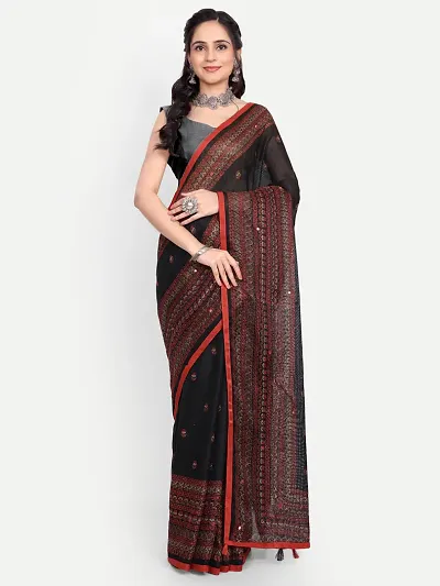 Trending Cotton Saree with Blouse piece 