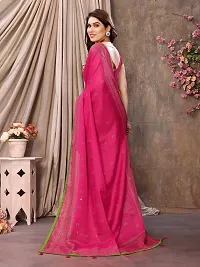 Beautiful Pink Cotton Printed Saree with Blouse Piece For women-thumb3