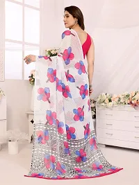 Beautiful Multicoloured Georgette Printed Saree with Blouse Piece For women-thumb3