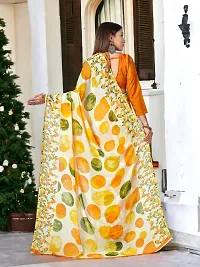 Beautiful Yellow Georgette Embroidered Saree with Blouse Piece For women-thumb3