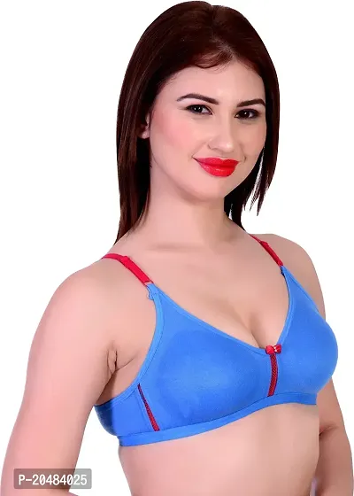 Looking Style RUBTY Women Full Coverage Underwire Bra (Blue)_32B-thumb3