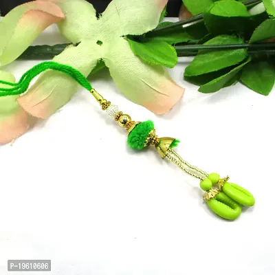 Green Color Chuda rakhi For Bhabhi-thumb0