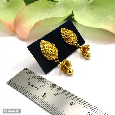 Gold Plated Cute Tops Earrings For Girls And Women Alloy Drops  Danglers-thumb3