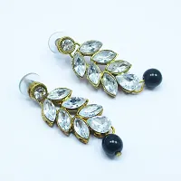 Amazing Black Stone Earrings Necklace For Wedding-thumb2