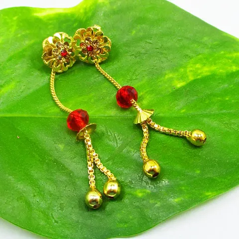 Omsar Jewelry Top Class Plated Sui Dhaga Earrings