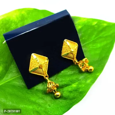 Omsar Jewelry Gold Plated Daily Wear Wonderful Tops Earrings-thumb0