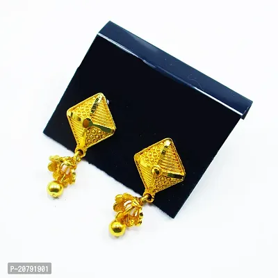 Omsar Jewelry Gold Plated Daily Wear Wonderful Tops Earrings-thumb2