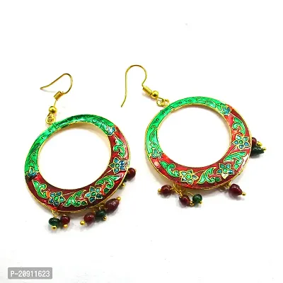 Engagement Night Multi Color Drop Earrings For Girls-thumb0