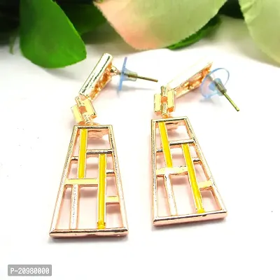 Valentine day Drop Dangle Gold Plated Birthday Gift Earrings-thumb3