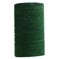 Dark Green Color Velvet Fabric Bangle Set (Pack of 36)-thumb1