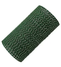 Dark green Color Fabric Bangle Set (Pack of 36)-thumb1